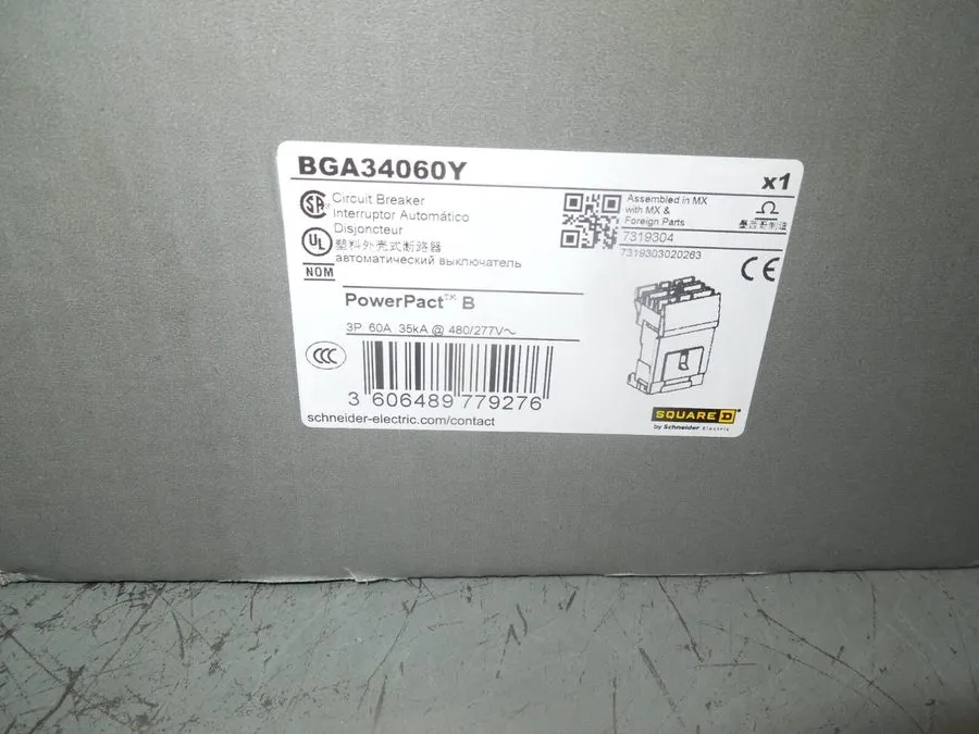Автоматический выключатель Square D BGA34060Y Powerpact Molded Case Circuit Brea