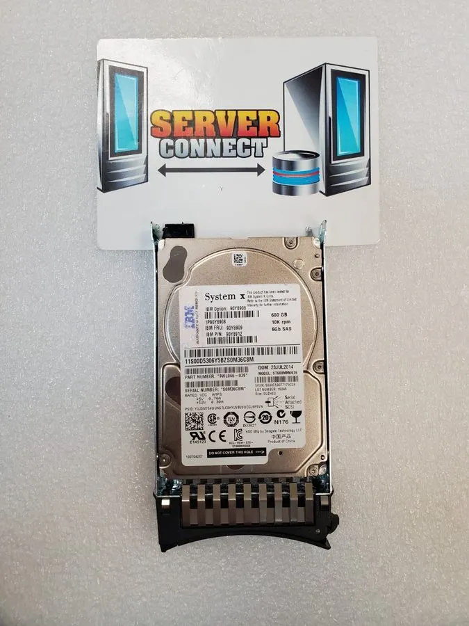 Жёсткий диск 90Y8908 IBM/ Lenovo 600GB 10K SAS 6GBPS 2.5" SAS HDD 90Y8912 90Y890
