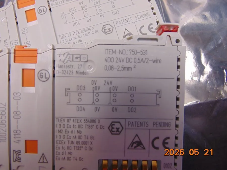 Модуль ввода-вывода Wago 750-531 digital output module 24v dc 0.5a