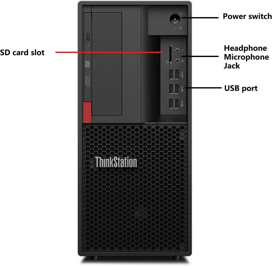 SSD-накопитель Lenovo ThinkStation P330 MT Tower PC,Intel i9-9900,32GB,1TB SSD,W — фото лота 2