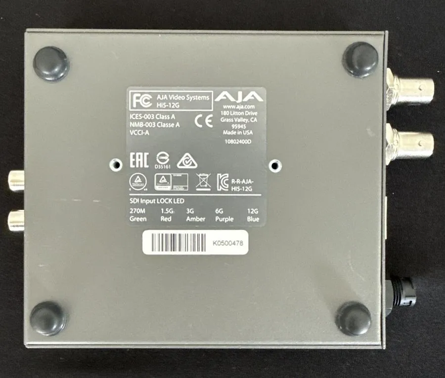 Видеооборудование AJA HI5-12G Converter 12G-SDI to 4K HDMI 2.0