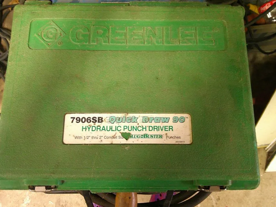 Электрооборудование GREENLEE 7906SB Quick Draw 90 Hydraulic Punch driverKIT 1/2  — фото лота 2