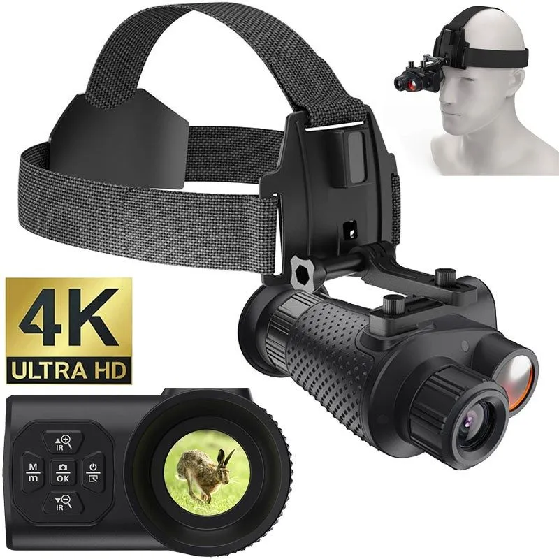 Оптико-электронная система MINI 4K Night Vision Camera IR Monoculars Head-Mounte