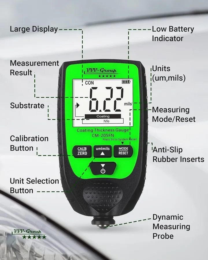 Толщиномер Paint Thickness Gauge CM-205FN — фото лота 2