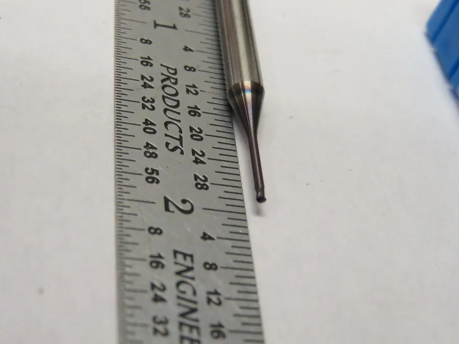 Режущий инструмент 1mm x R0.5mm x 8mm Mitsubishi 2 Flute Extended Length Carbide