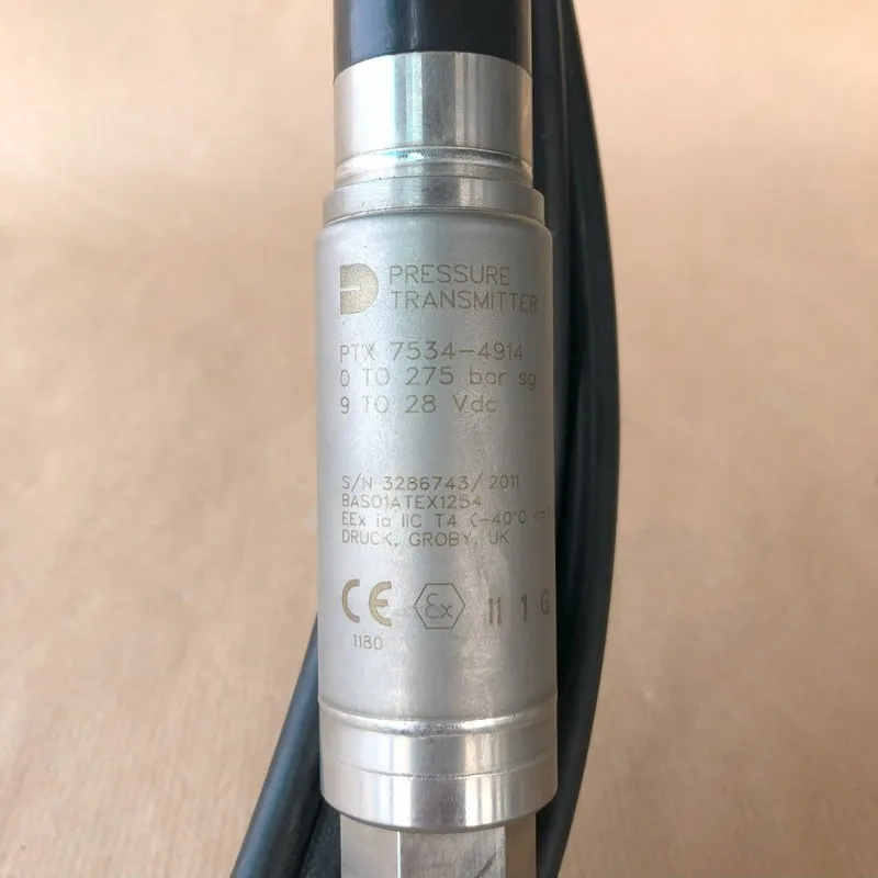 Датчик давления DRUCK PTX 7534-4914 PRESSURE TRANSMITTER PTX7534 0-10 BAR G