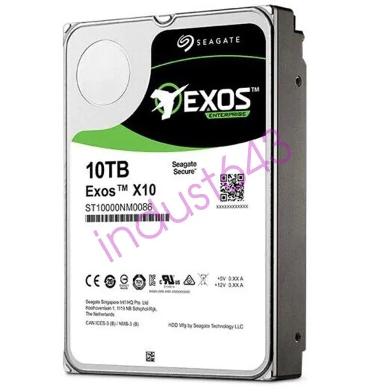 Жёсткий диск 2-88 bad sectors Seagate ST10000NM0086 Exos 10TB 7.2k 6Gb/s 3.5" SA
