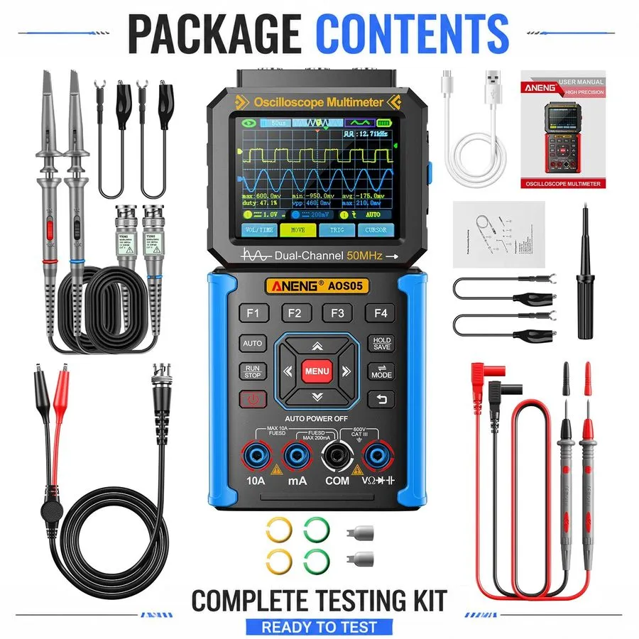 Осциллограф 3-IN 1 Digital Oscilloscope Analyzers 200MSa/s 50MHz Multimeter Sign