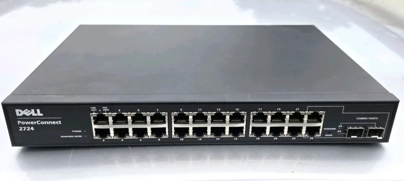 Коммутатор Dell PowerConnect 2724 24-Port Gigabit Web-Managed Network Switch 1U