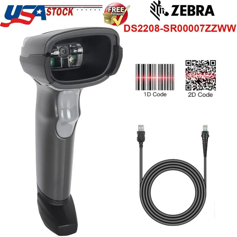 Сканер штрих-кода Motorola Zebra Symbol Barcode Scanner DS2208-SR00007ZZWW w/ St