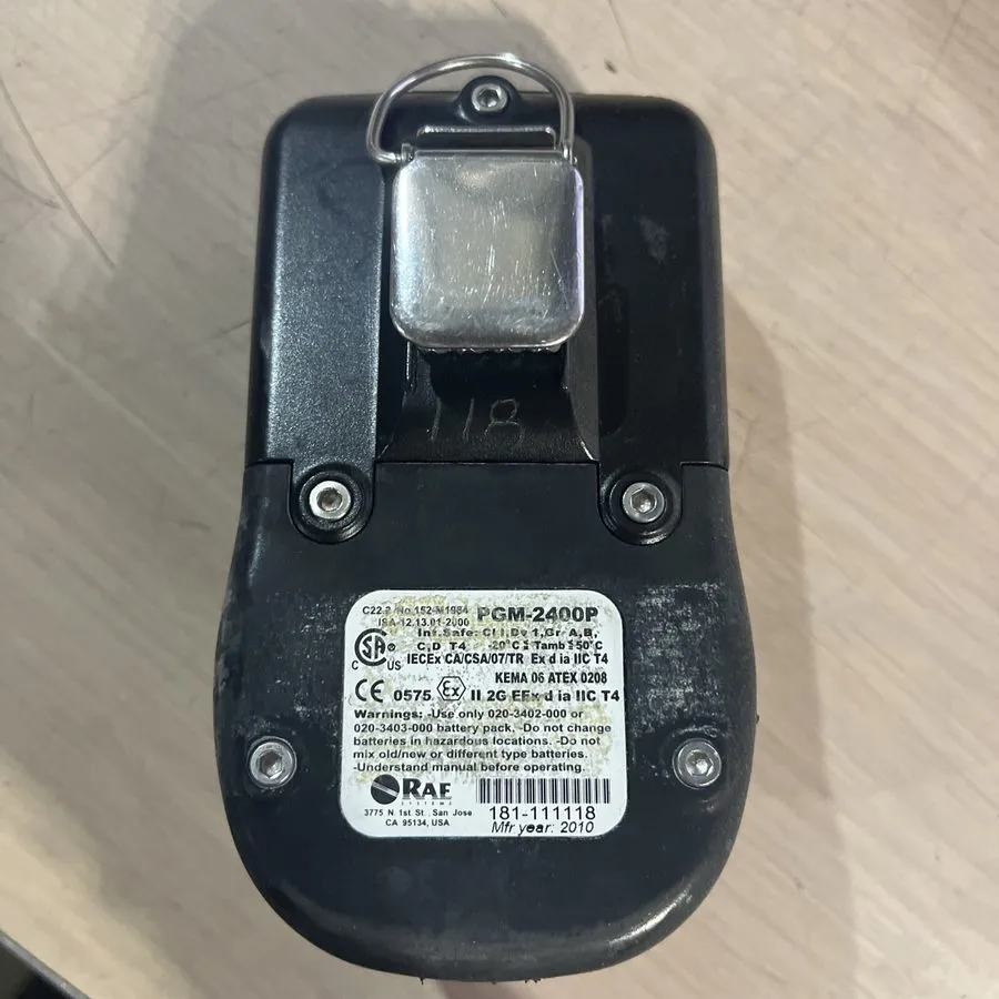Газоанализатор RAE Systems QRAE II PGM-2400P Multi-Gas Detector w/ Charger As-Is
