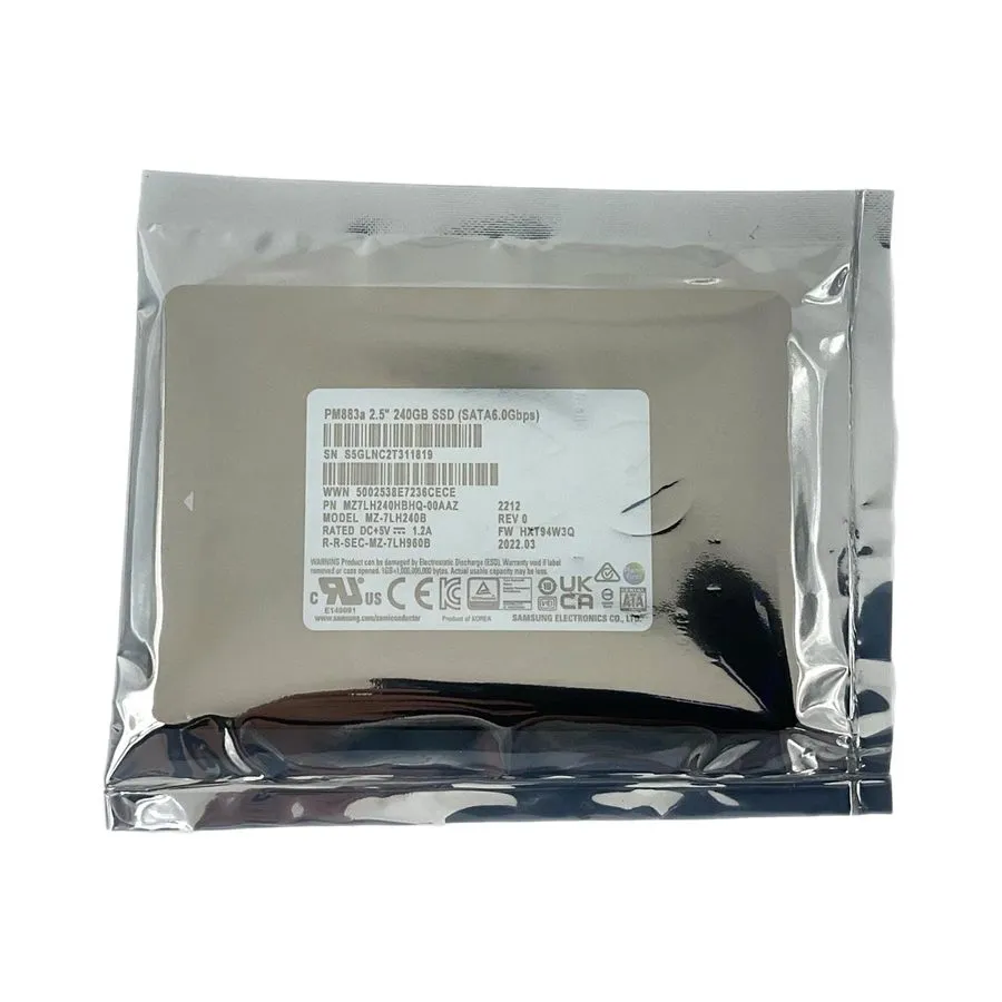SSD-накопитель Samsung PM883a 240GB M.2 2280 NGFF SATA SSD Internal Solid State  — фото лота 2