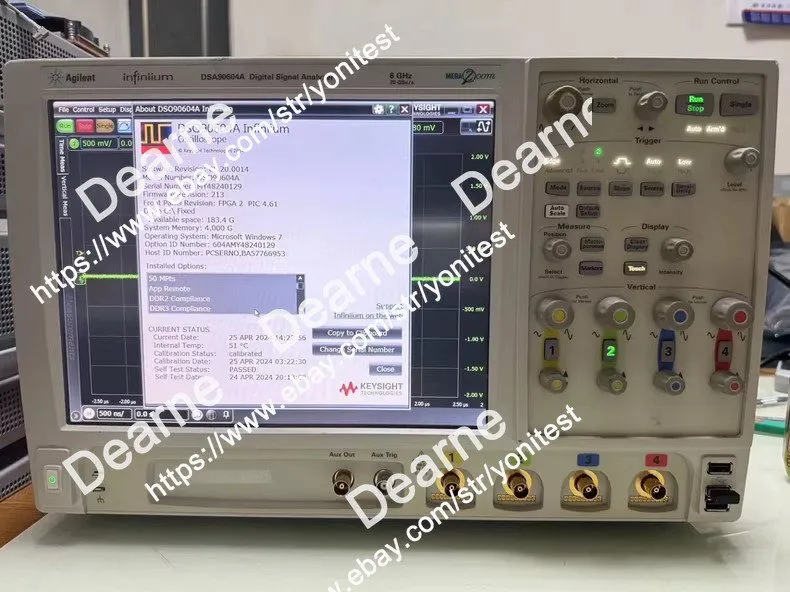 Осциллограф DSA90604A AgilentKEYSIGHT InfiniiumHigh performance oscilloscope 6GH