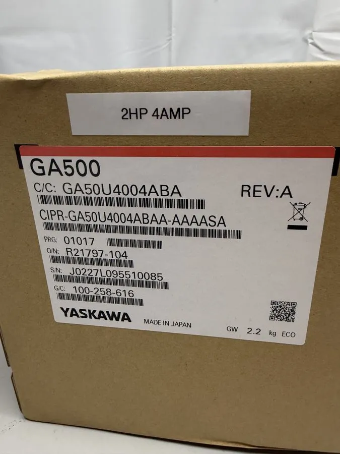 Электропривод Yaskawa GA50U4004ABA GA500 Series Drive REV A — фото лота 1