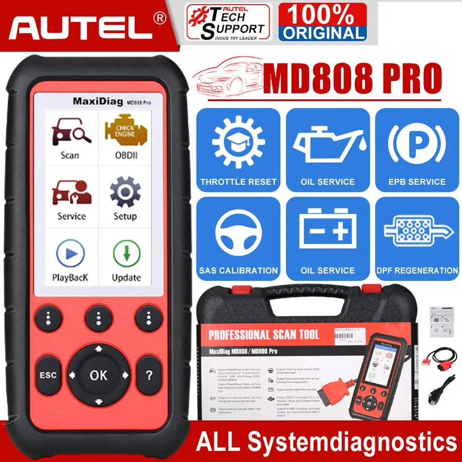 Диагностический сканер Autel MaxiDiag MD808 Pro Automatic Diagnostic Scanner Too