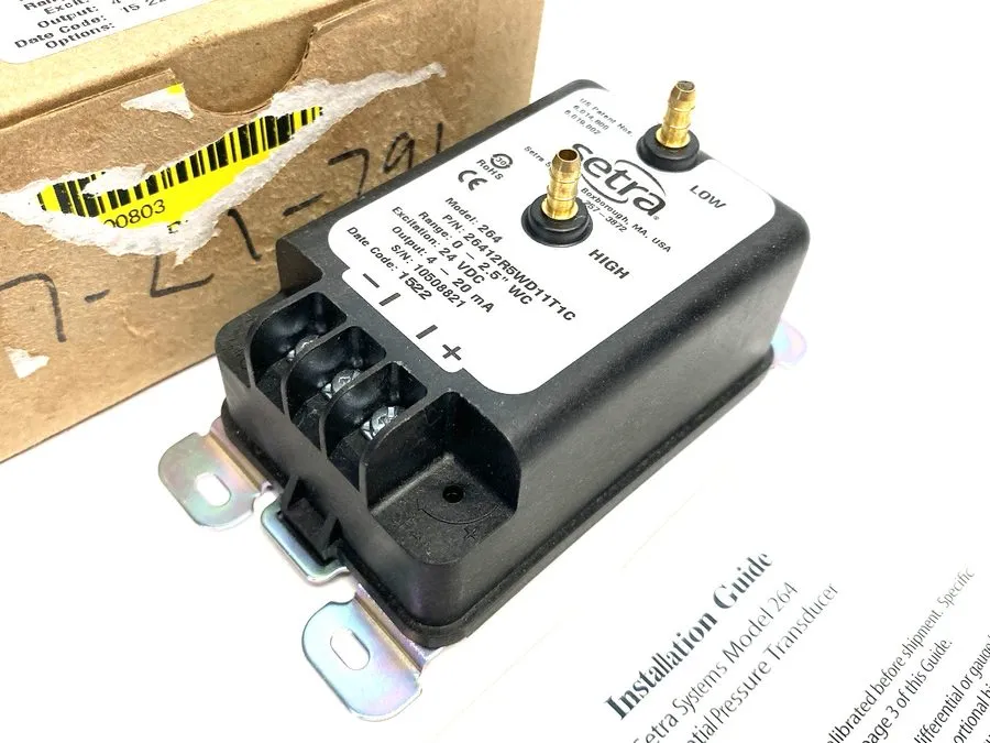 Датчик давления Setra Systems 2641R25WD11T1C Differential Pressure Transmitter 0