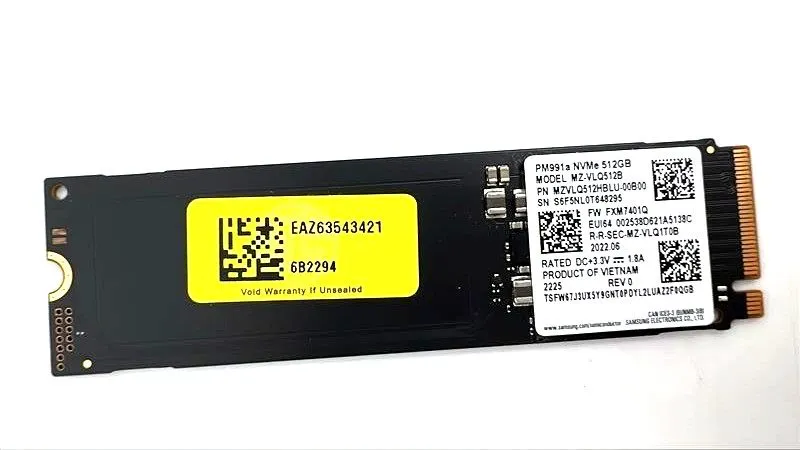 SSD-накопитель Samsung PM991a 512GB NVMe M.2 SSD MZVLQ512HBLU-00BH1 MZ-VLQ512B