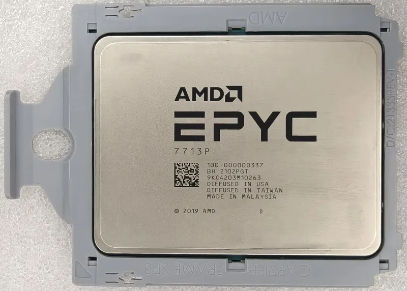 Процессор AMD EPYC 7713P CPU 64 Cores 128 Threads Up to 3.675GHz 225W SP3 Proces