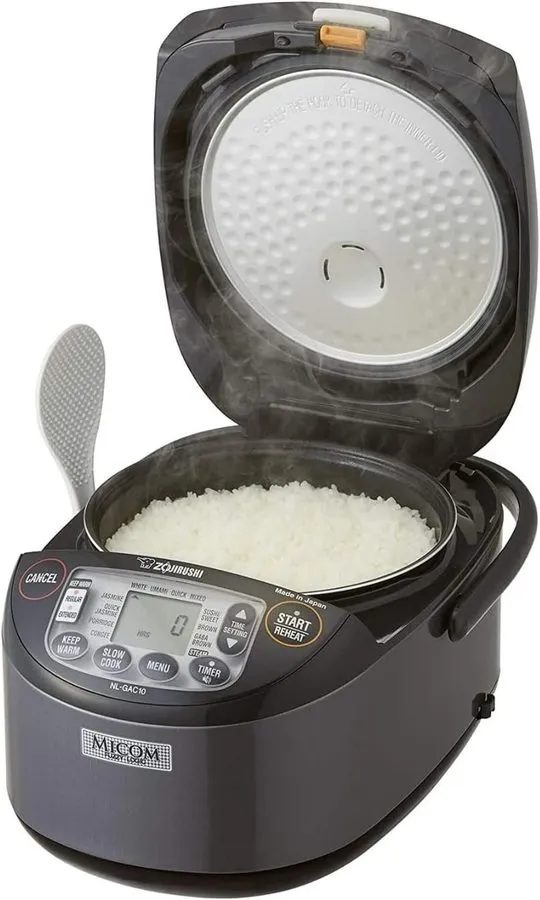 Рисоварка Tiger, 5.5-Cup Micom Rice Cooker, Steamer and Warmer 10 Meal Settings