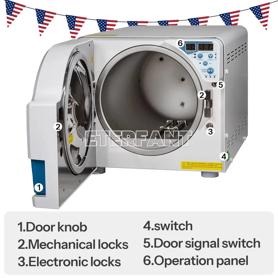 Стерилизатор Dental Medical Autoclave Steam Sterilizer Class N 23L Drying Functi