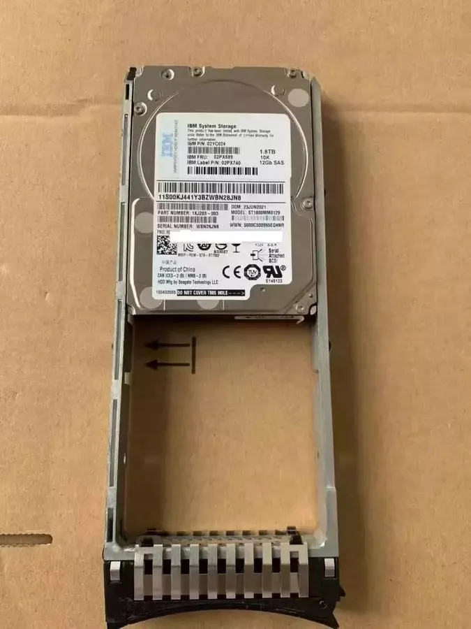 Жёсткий диск 02PX740 02PX589 IBM 1.8TB 02YC024 SAS 10K 12G 2.5" V5000E STORAGE H