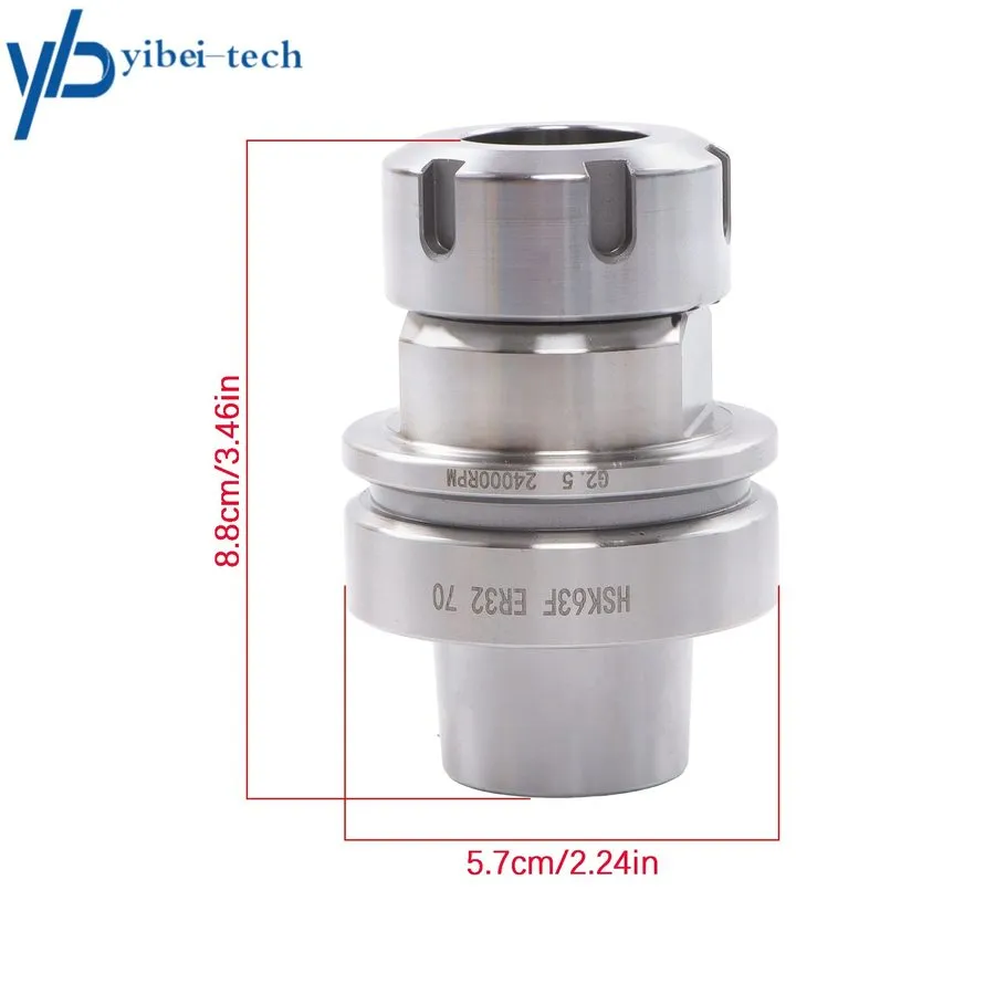 Патрон HSK63F-ER32-70L Collet Chuck Tool Holder G2.5 24000 RPM CNC Router