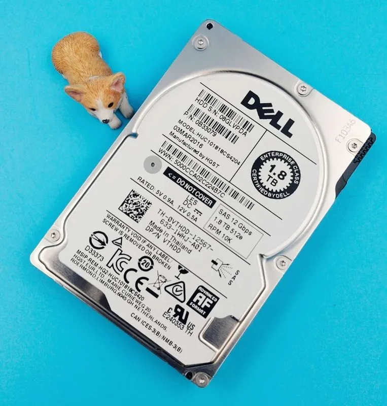 Жёсткий диск NewVTHDD DELL 1.8TB SAS 2.5" 12Gbps 10K RPM HDD HUC101818CS4204 0VT — фото лота 1
