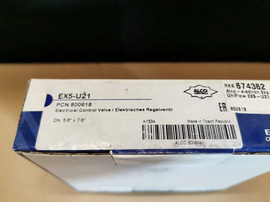 Клапан EMERSON EX5-U21 800618 ELECTRICAL CONTROL VALVE 16mmx22mm