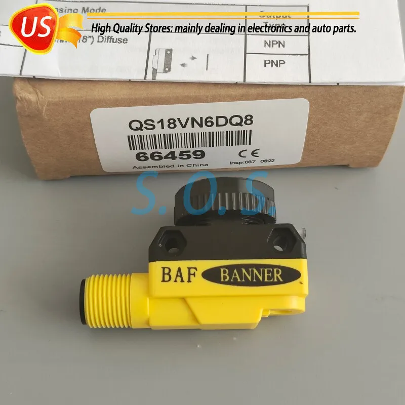 Фотоэлектрический датчик Banner QS18VN6DQ8 Photoelectric Sensor 10-30VDC 66459