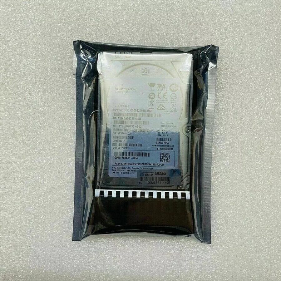 Жёсткий диск HPE J9F48A 787648-001 MSA 1.2TB 10K 12G 2.5 SAS DUAL PORT HDD HARD 