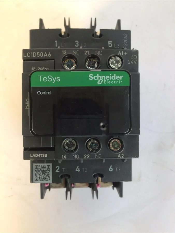 Контактор Schneider Electric TeSys D LC1D50A Contactor 3P 50A 40HP 3-Pole 1NO 1N