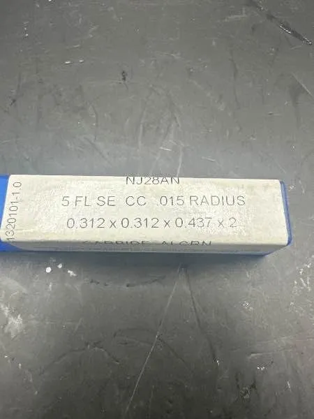 Режущий инструмент Niagara Cutter NJ28AN 5FL SE CC .015 Radius Carbide Alum End — фото лота 2