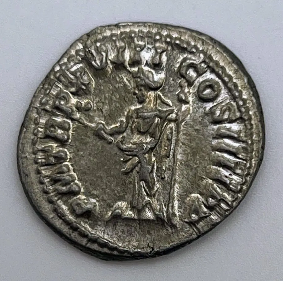 Лабораторный прибор 198-217 AD Caracalla AR Denarius (215AD) CH MS Mint State Pa