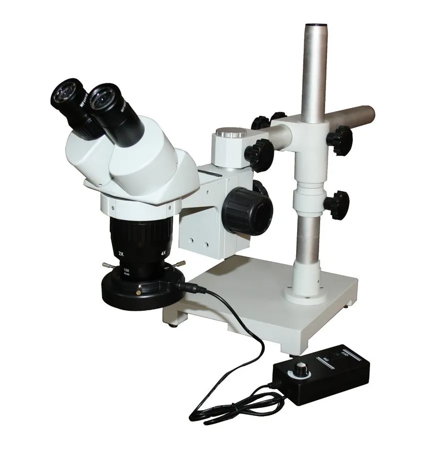 Микроскоп 10-20-30-60x Stereo Microscope Universal Boom Stand 100mm WD LED & 10M