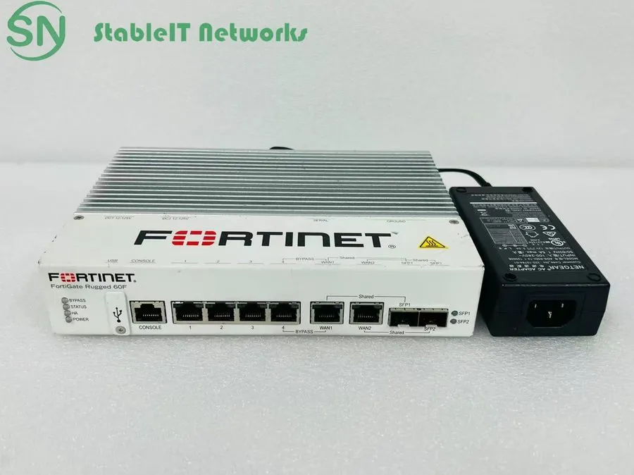 Межсетевой экран Fortinet FGR-60F FortiGate Ruggedized 4xGE RJ45 2x shared media