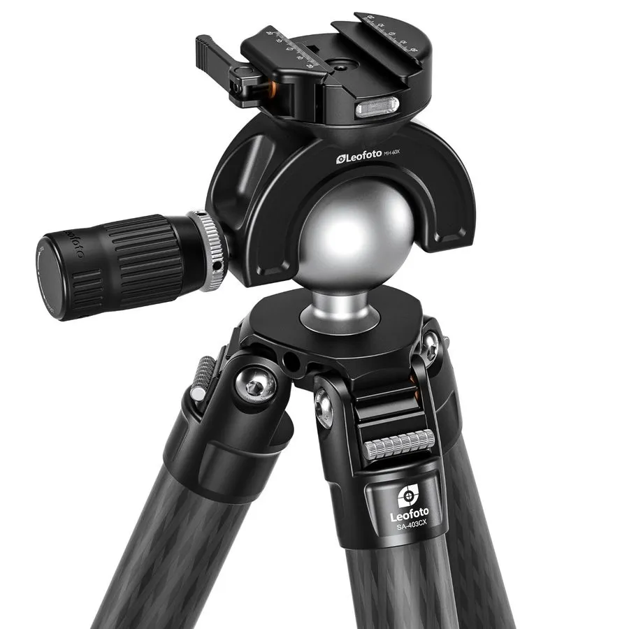 Оборудование видеонаблюдения 【Leofoto USA】Leofoto SA-403CX+MH-60X Outdoors Tripo