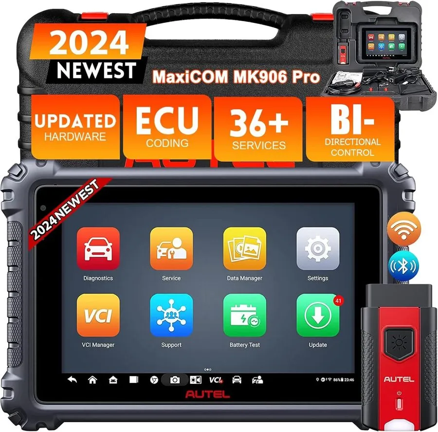 Диагностический сканер Autel MaxiSys MK906 Pro ECU Coding Full System Diagnosti — фото лота 1