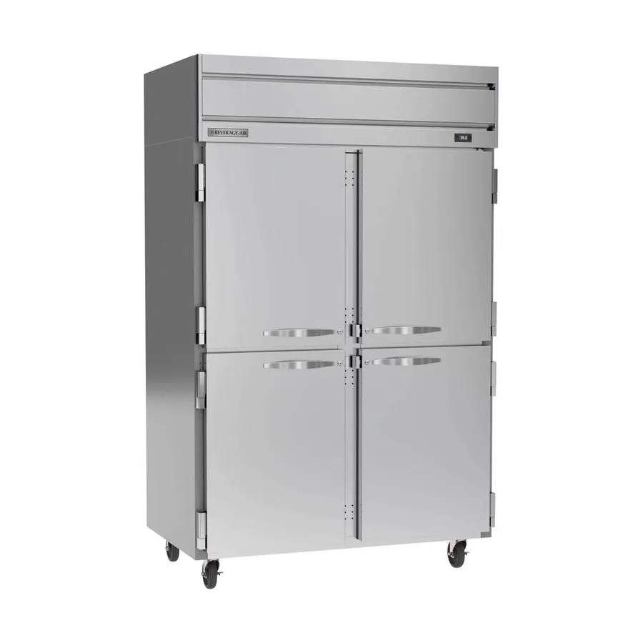 Холодильный шкаф Beverage Air HR2HC-1HS 52" 2-Section Reach-In Refrigerator w/ 4 — фото лота 1