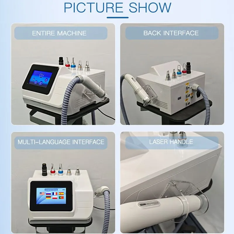 Коммутатор 2000MJ Laser Tattoo Removal Q Switch ND Yag Laser 1064nm + 532nm + Bl