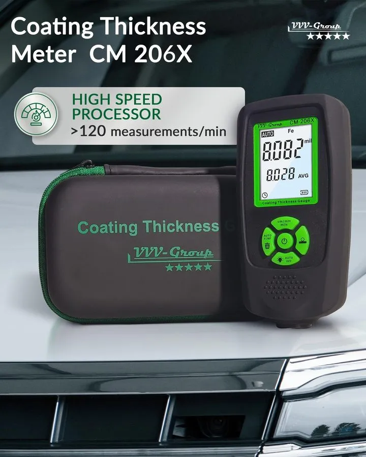 Толщиномер Paint Thickness Gauge CM-206X Automotive Coating Thickness Meter 0–59 — фото лота 2