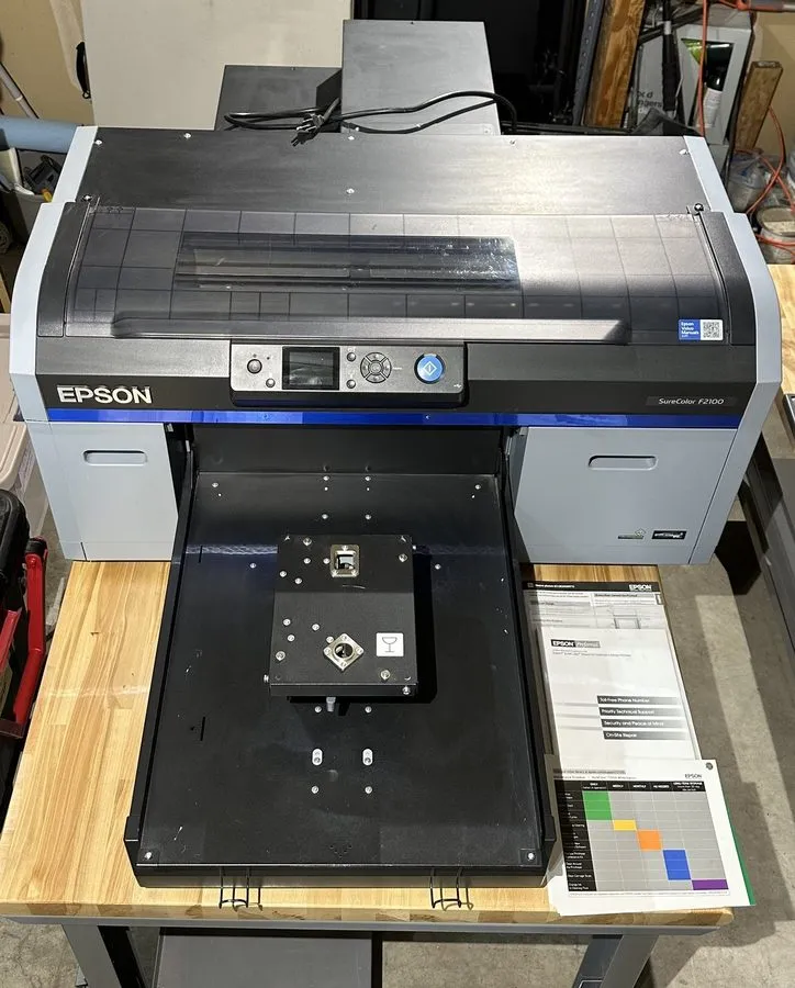 Принтер Epson F2100 DTG Printer W/ Small, Medium, Large Platters Included