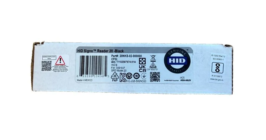 Оборудование видеонаблюдения HID 20NKS-02-000000 Signo 20 Mullion Smartcard Narr