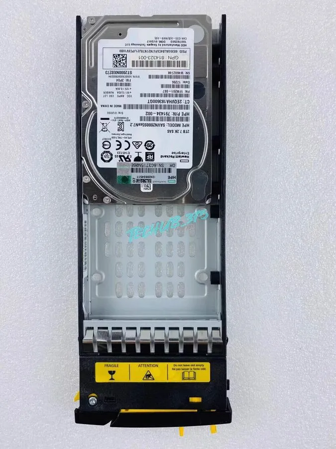 Сервер HPE 2TB 814668-001 M0S92B 3PAR 8000 7.2K RPM SAS 6Gb 3.5" SERVER HDD Hard