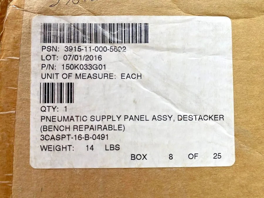 Пневмооборудование PARKER MAC 150K033G01 Pneumatic Destacker / Air Preparation S