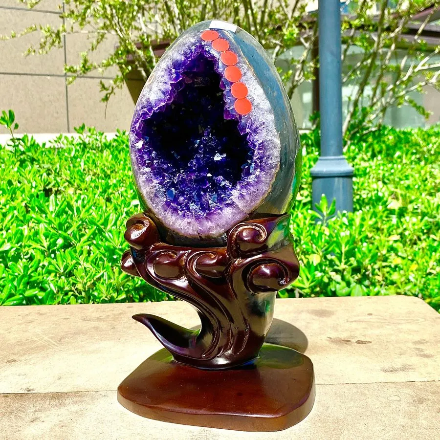 Лабораторный прибор 8.36LB Rare Uruguayan amethyst dragon egg cave decoration+ba