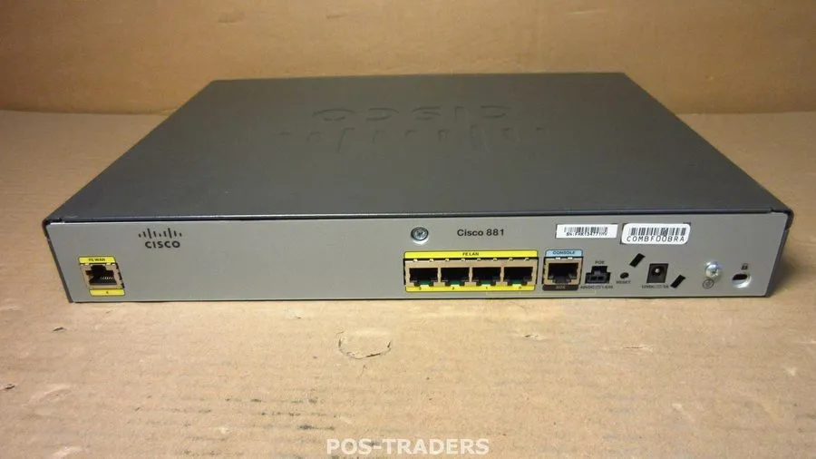 Маршрутизатор CISCO 800 SERIES 881-K9 V01 4-PORT INTEGRATED SERVICES ROUTER (R6S