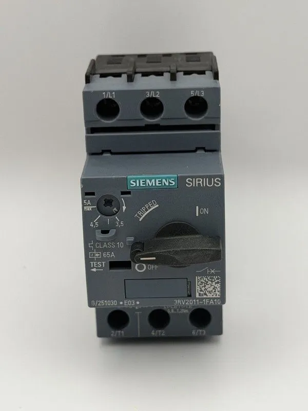 Автоматический выключатель Siemens 3RV2011-1FA10 motor protection switch circuit