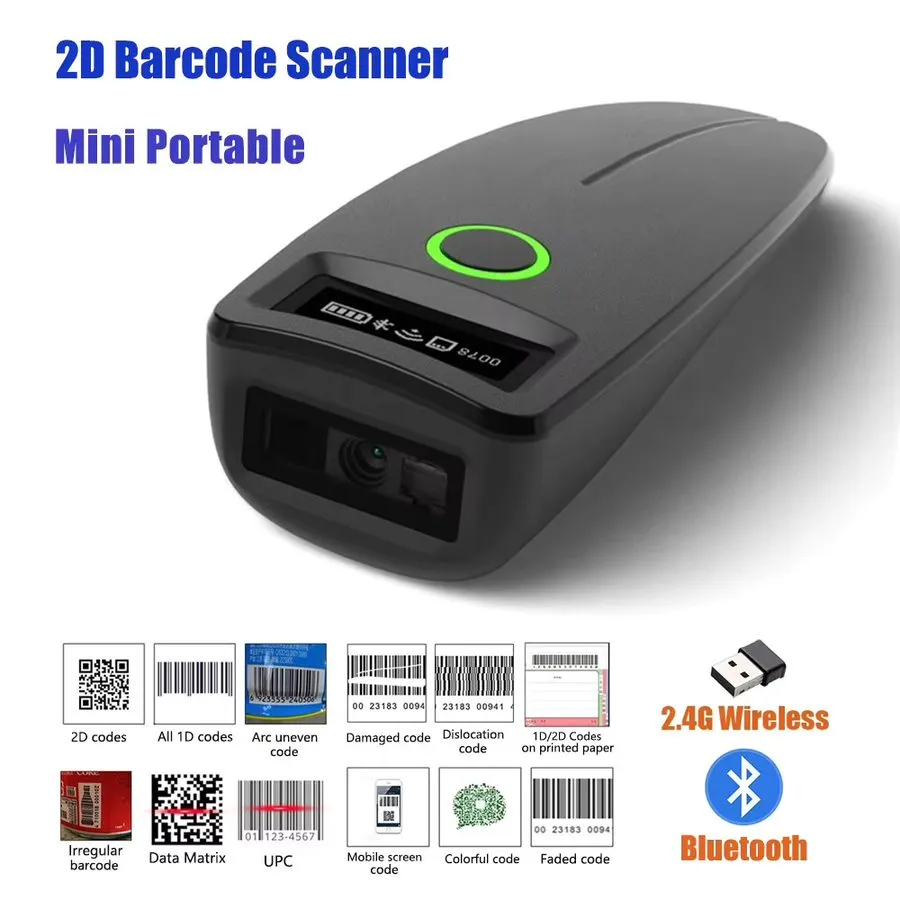 Сканер штрих-кода EYH2 Handheld USB 2D Barcode Scanner, Wired Automatic QR Code 