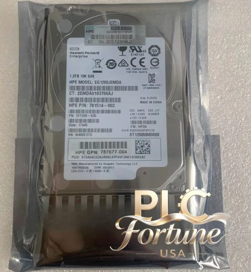 Жёсткий диск HPE J9F48A 787648-001 MSA 1.2TB 10K 12G 2.5 SAS DUAL PORT HDD HARD 