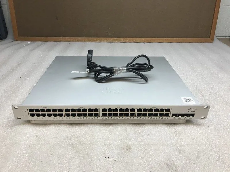 Коммутатор Cisco Meraki MS220-48FP-HW L2 48 Port Gigabit 740W PoE Switch *UNCLAI